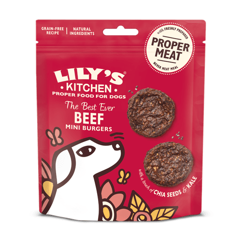 Lily's Kitchen The Best Ever Beef Mini Burgers Dog Treats (8 x 70g), Lily's Kitchen,