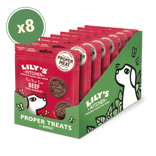 Lily's Kitchen The Best Ever Beef Mini Burgers Dog Treats (8 x 70g), Lily's Kitchen,
