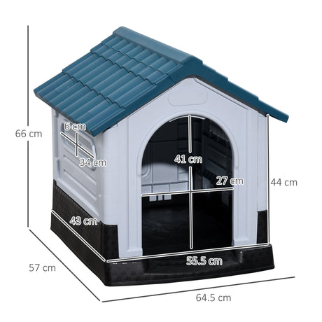 Miniature Dog Outdoor Kennel House - 64.5x57x66cm, PawHut,