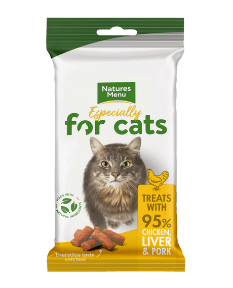 Natures Menu Chicken & Liver Cat Treats 12 x 60g, Natures Menu,