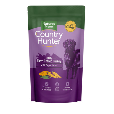 Natures Menu Country Hunter Farm Reared Turkey 3x (6x150g), Natures Menu,