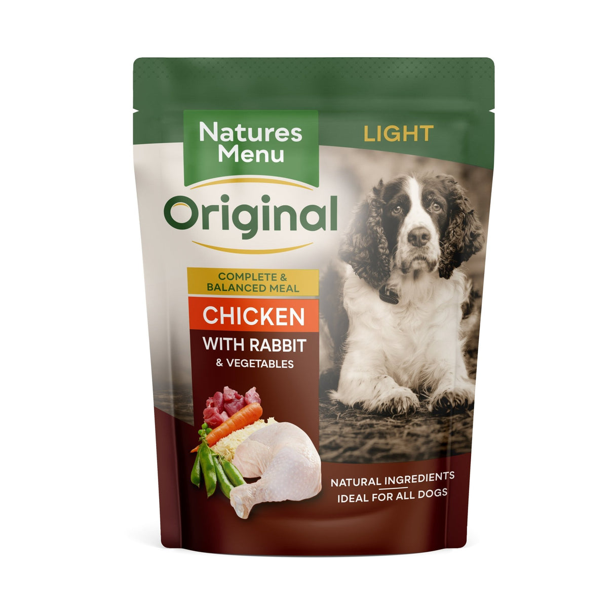 Natures Menu Dog Pouch Light Chicken & Rabbit 8x300g, Natures Menu,