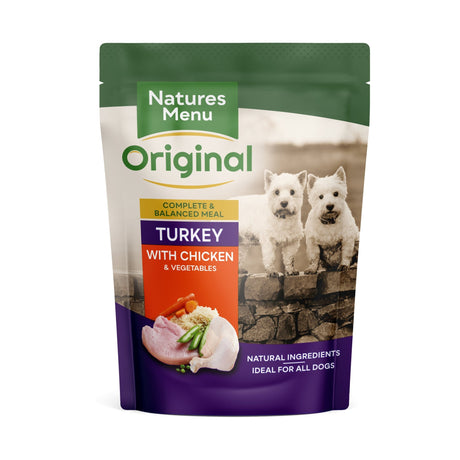 Natures Menu Dog Pouch Turkey & Chicken 8x300g, Natures Menu,