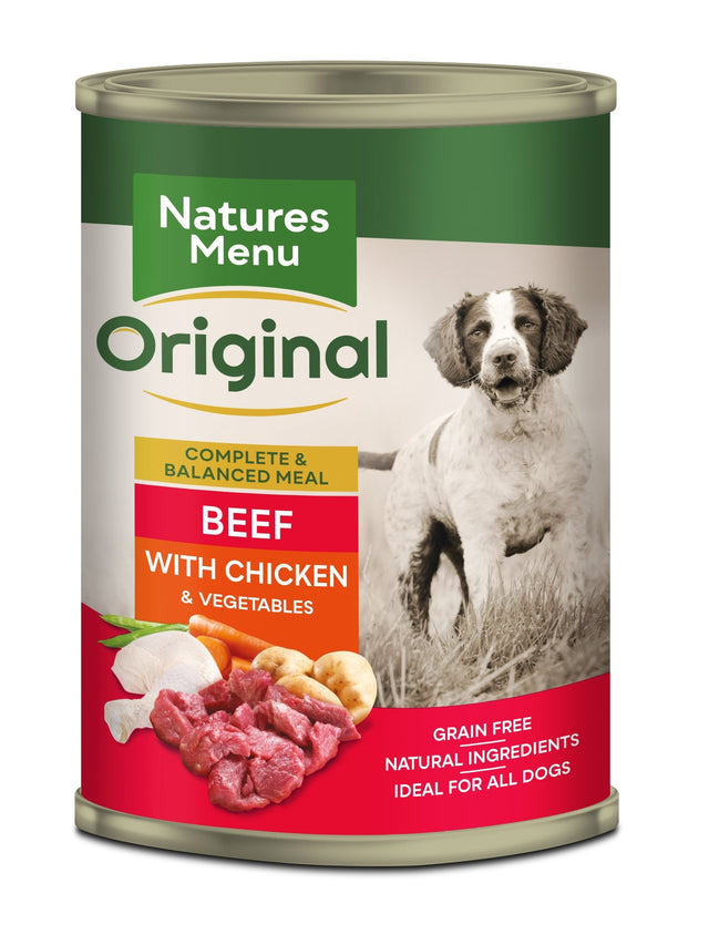 Natures Menu Dog Tins Beef & Chicken 12x400g, Natures Menu,