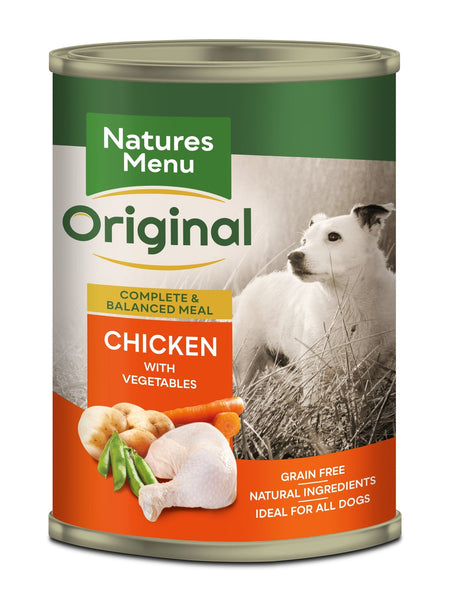 Natures Menu Dog Tins Chicken & Veg 12x400g, Natures Menu,