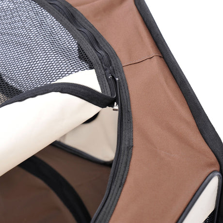 Outdoor Fabric Pet Playpen, 8-Panel Mesh for Puppy and Dog, or Small Mammals, PawHut, Blue/Black