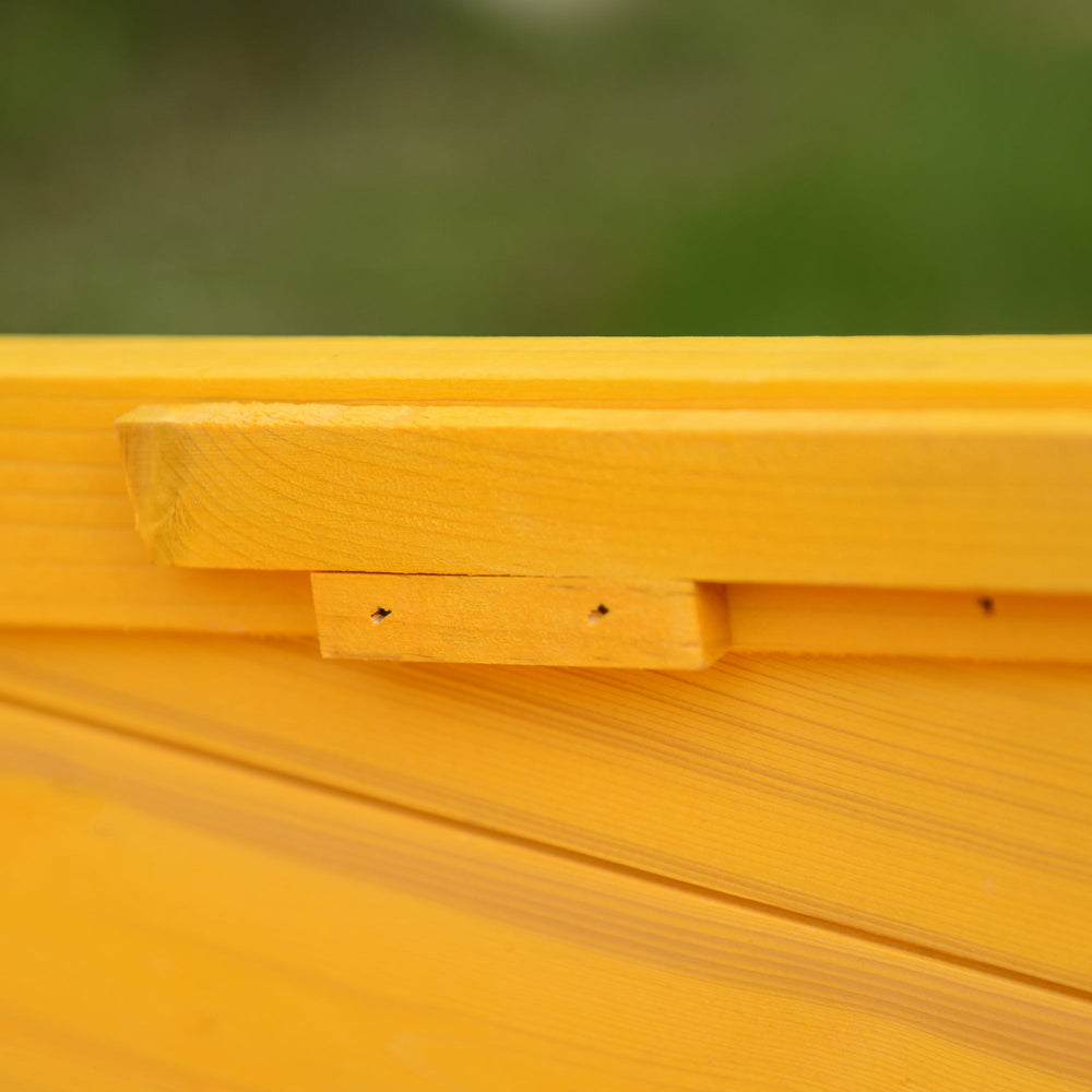 Outdoor Garden Wooden Cat House with Water-Resistant Door & Window, PawHut,