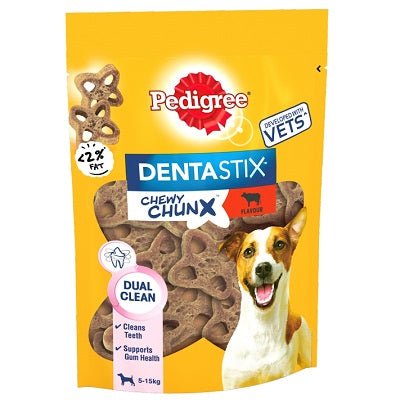 Pedigree Dentastix Chewy Chunx Beef Small 5 x 68g, Pedigree,