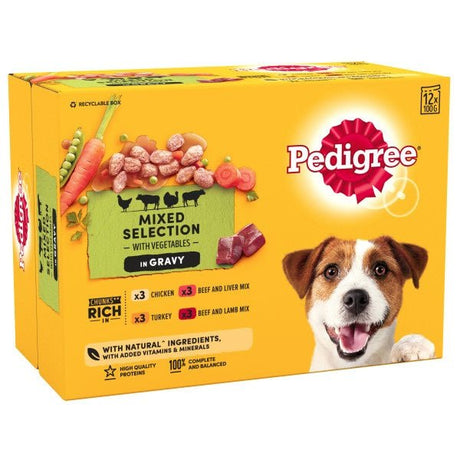 Pedigree Pouch Real Meals Gravy 4x (12x100g), Pedigree,