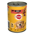 Pedigree Tins Beef Chunks in Gravy 12x400g, Pedigree,