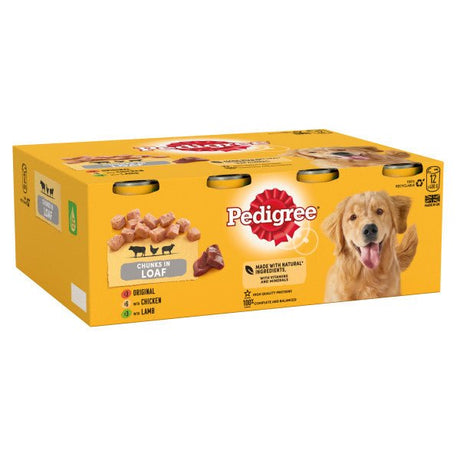 Pedigree Tins Mixed Chunks in Loaf 2x (12x400g), Pedigree,