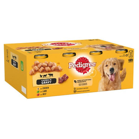 Pedigree Tins Mixed In Gravy 2x (12x400g), Pedigree,