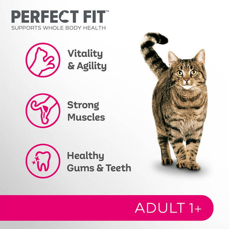 Perfect Fit Adult Dry Cat Food with Chicken, Perfect Fit, 4x750g