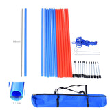 Pet Agility Training zig-zag Run/Jump Set, PawHut,