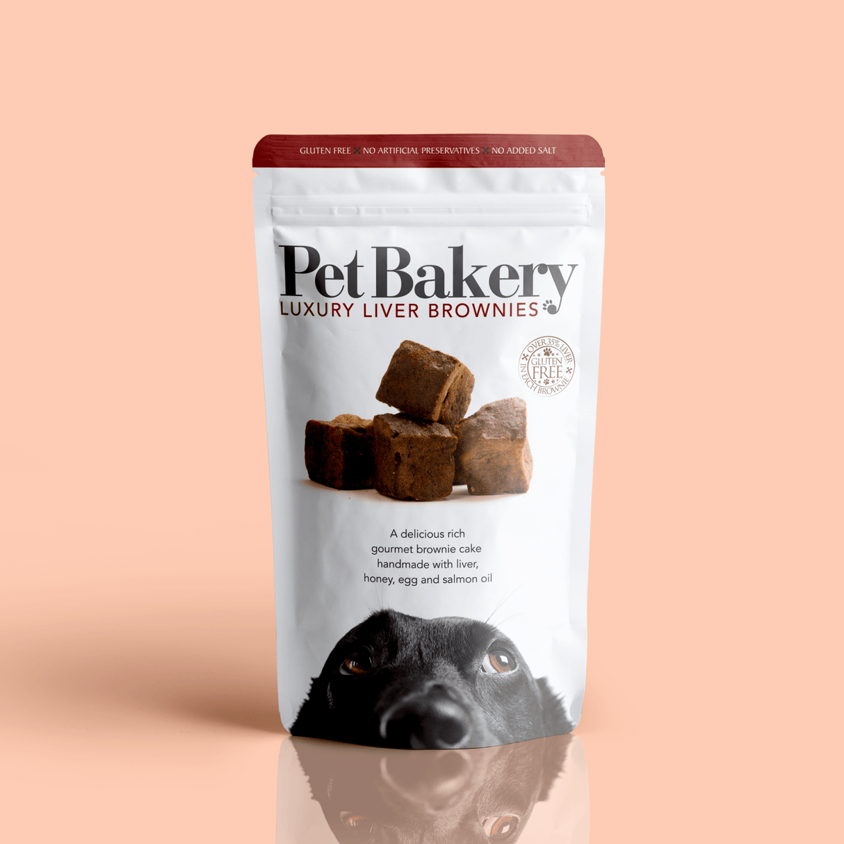 Pet Bakery Luxury Liver Brownies 190g x6, Pet Bakery,