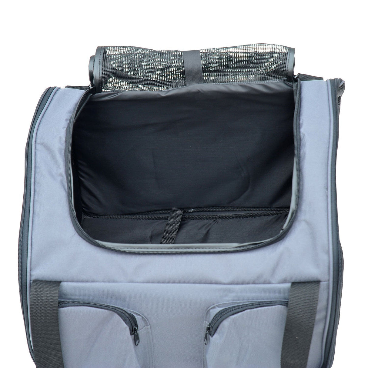 Pet Carrier Folding Bag with Mesh Windows, 41 x 34 x 30 cm, Grey, PawHut,