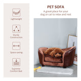 Pet Sofa Dog Couch, with Cushion, for Cats or Extra Small Dogs, PawHut,