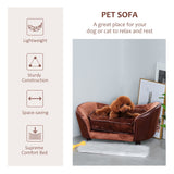 Pet Sofa Dog Couch, with Cushion, for Cats or Small Dogs, PawHut,