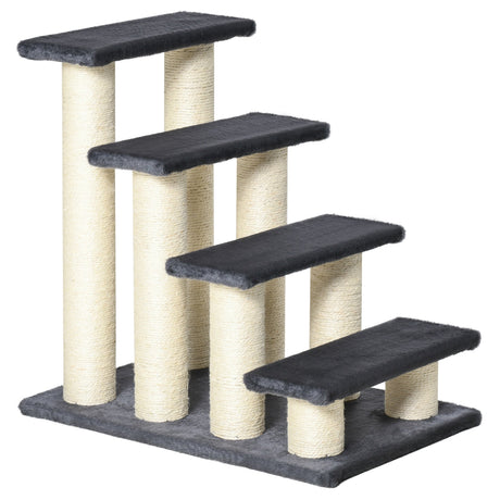 Pet Stairs 4 Steps Older Animal Climb Ladder, PawHut,