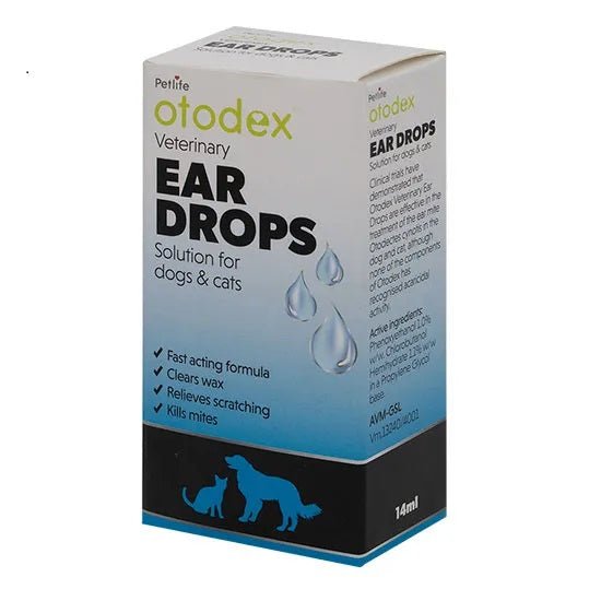 Petlife Otodex Ear Drops 14ml, Petlife International,