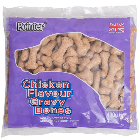 Pointer Chicken Flavour Gravy Bones 6x400g, Pointer,