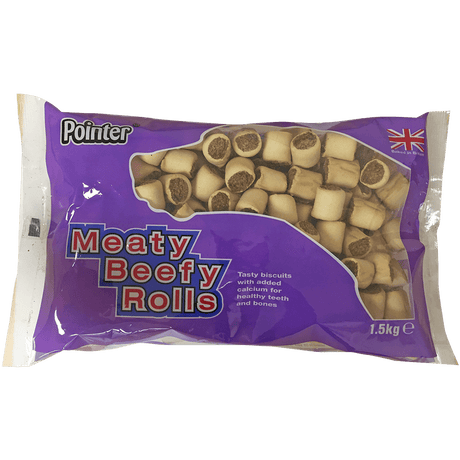 Pointer Marrowbone/Meaty Beef Rolls 4x1.5kg, Pointer,