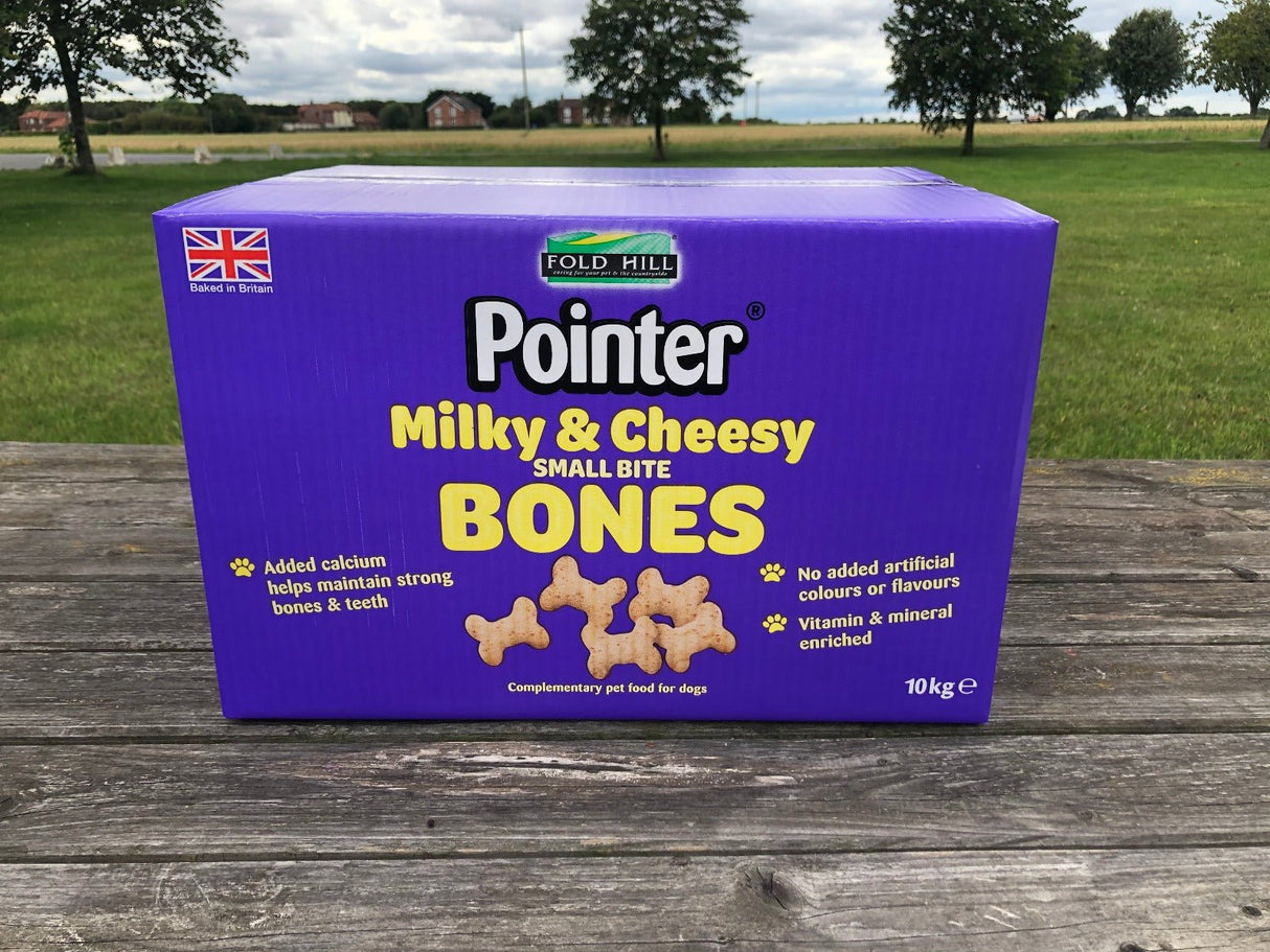 Pointer Milky & Cheesy Small Bite Bones 10kg, Pointer,