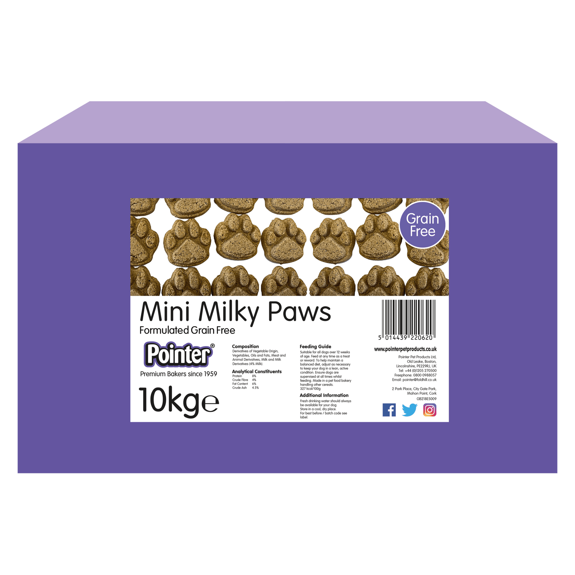Pointer Milky Mini Paws 10 kg, Pointer,