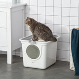 Practical Cat Litter Box with Easy-Clean Features and Odour Control, PawHut,