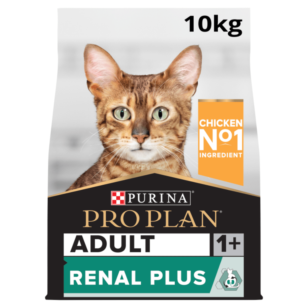 Pro Plan Adult Renal Plus Chicken Dry Cat Food, Pro Plan, 10 kg