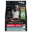Pro Plan Medium Adult Dog Sensitive Digestion Lamb Dry Dog Food, Pro Plan, 14 kg
