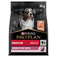 Pro Plan Medium Adult Dog Sensitive Skin Salmon Dry Dog Food, Pro Plan, 3 kg