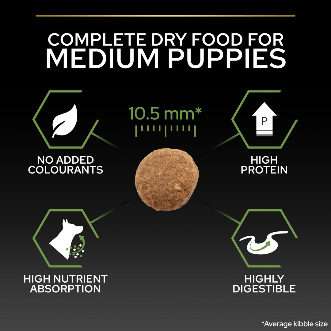 Pro Plan Medium Puppy Healthy Start Chicken Dry Dog Food 12 kg, Pro Plan,