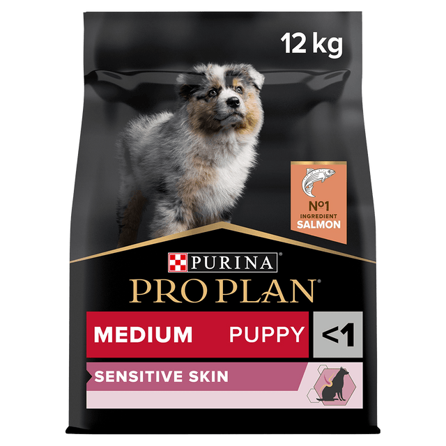 Pro Plan Medium Puppy Sensitive Skin Salmon Dry Dog Food 12kg, Pro Plan,