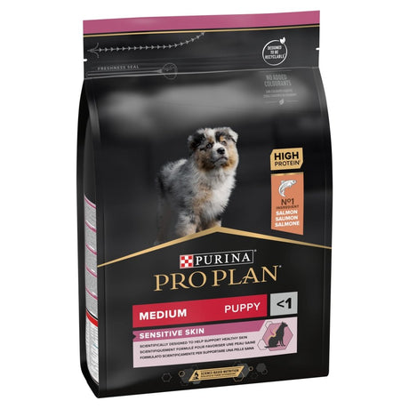 Pro Plan Medium Puppy Sensitive Skin Salmon Dry Dog Food 3kg, Pro Plan,