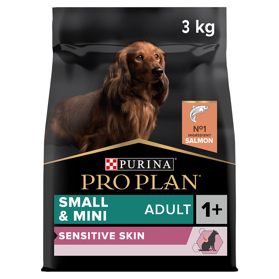 Pro Plan Small and Mini Adult Dog Sensitive Skin Salmon Dry Dog Food 3kg, Pro Plan,