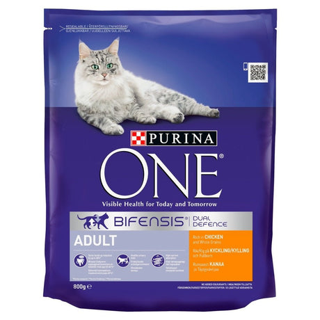 Purina One Adult Cat Chicken and Wholegrains, Purina One, 4x800g