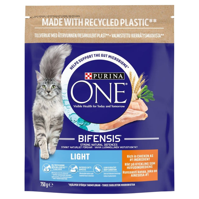 Purina One Adult Cat Light Chicken, Purina One, 4x750g