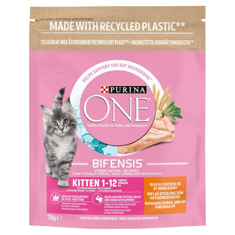 Purina One Kitten 1-12 Months Chicken, Purina One, 4x750g