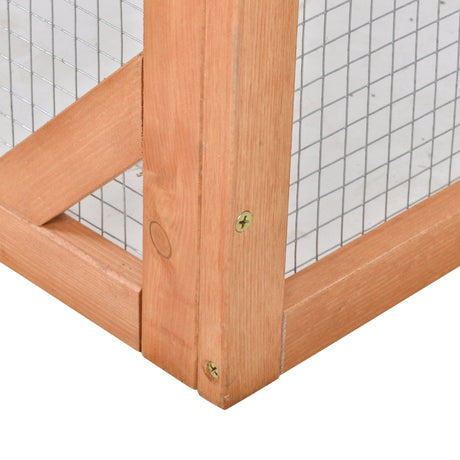 Rabbit Hutch Off-ground Small Animal Guinea Pig House 125.5 x 100 x 49cm, PawHut,