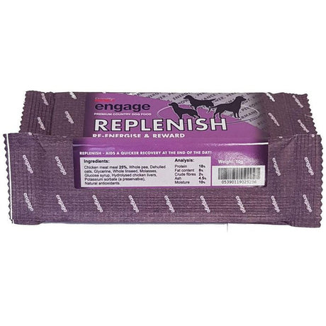 Red Mills Engage Replenish Power Bar for Working Dogs, Connolly's Red Mills, 1 case - 12 bars