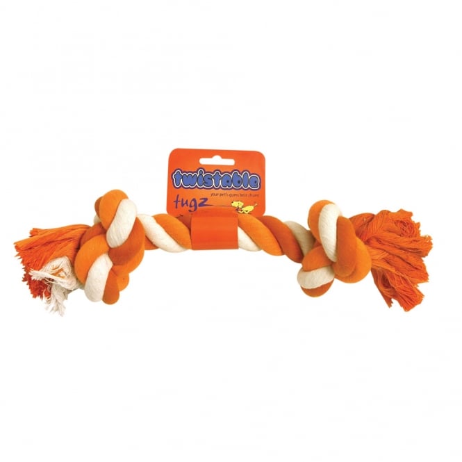 Rope Tug Bone Medium Dog Toy, Rosewood,