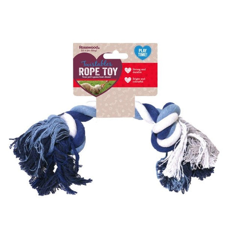 Rope Tug Bone Medium Dog Toy, Rosewood,