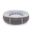 Rosewood 40 Winks Deep Plush Grey Donut Bed, Rosewood, 50 cm