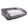 Rosewood Grey Luxury Plush Sofa Bed, Rosewood, 74 cm