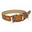 Rosewood Luxury Leather Dog Collar, Rosewood, 25 - 35 cm