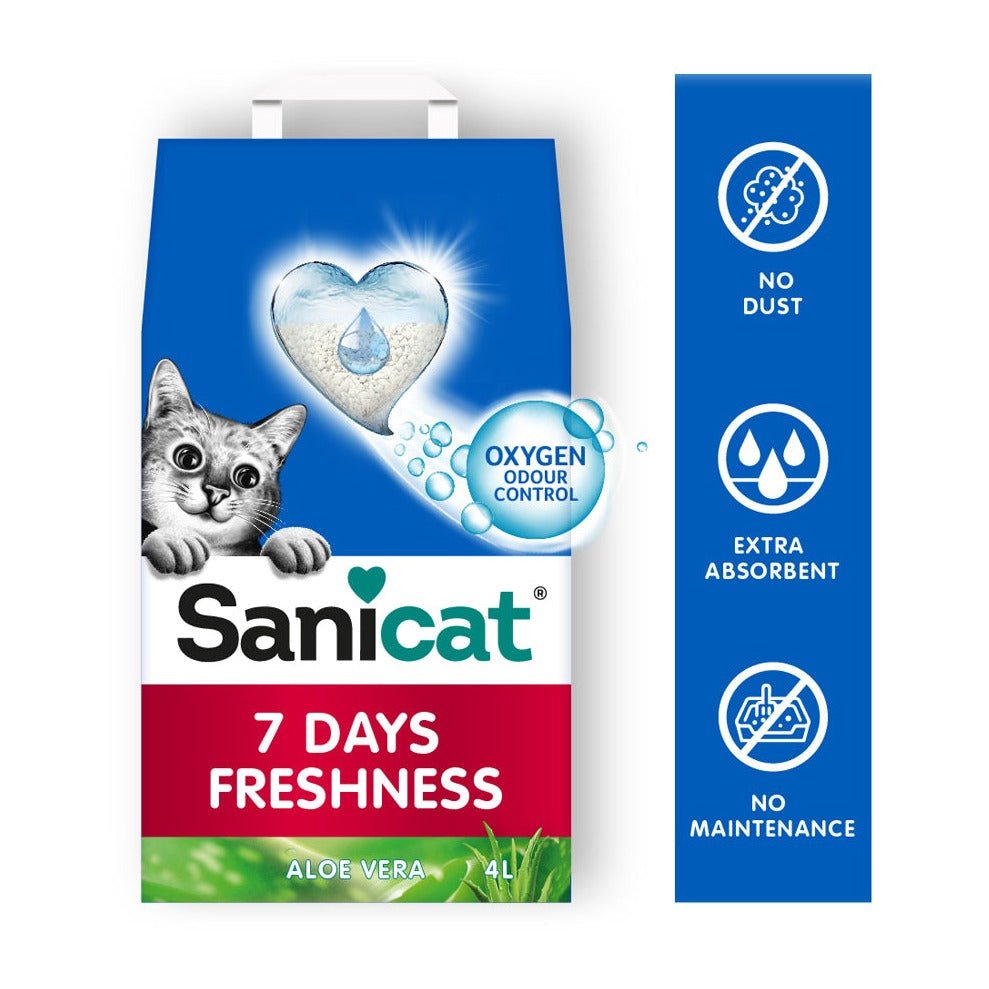 Sanicat Aloe Vera 7 Days Cat Litter 5x4L, Sanicat,