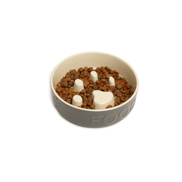 Scruffs Classic Dog Slow Feeder Grey Bowl, Scruffs, 16 cm