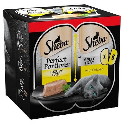 Sheba Perfect Portions with Chicken in Loaf 8 x 3 x (2x37.5g), Sheba,