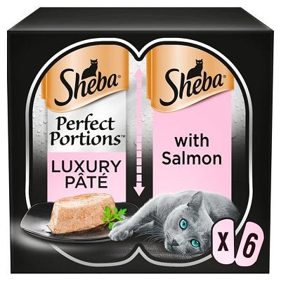 Sheba Perfect Portions with Salmon in Loaf 8 x 3 x (2x37.5g), Sheba,